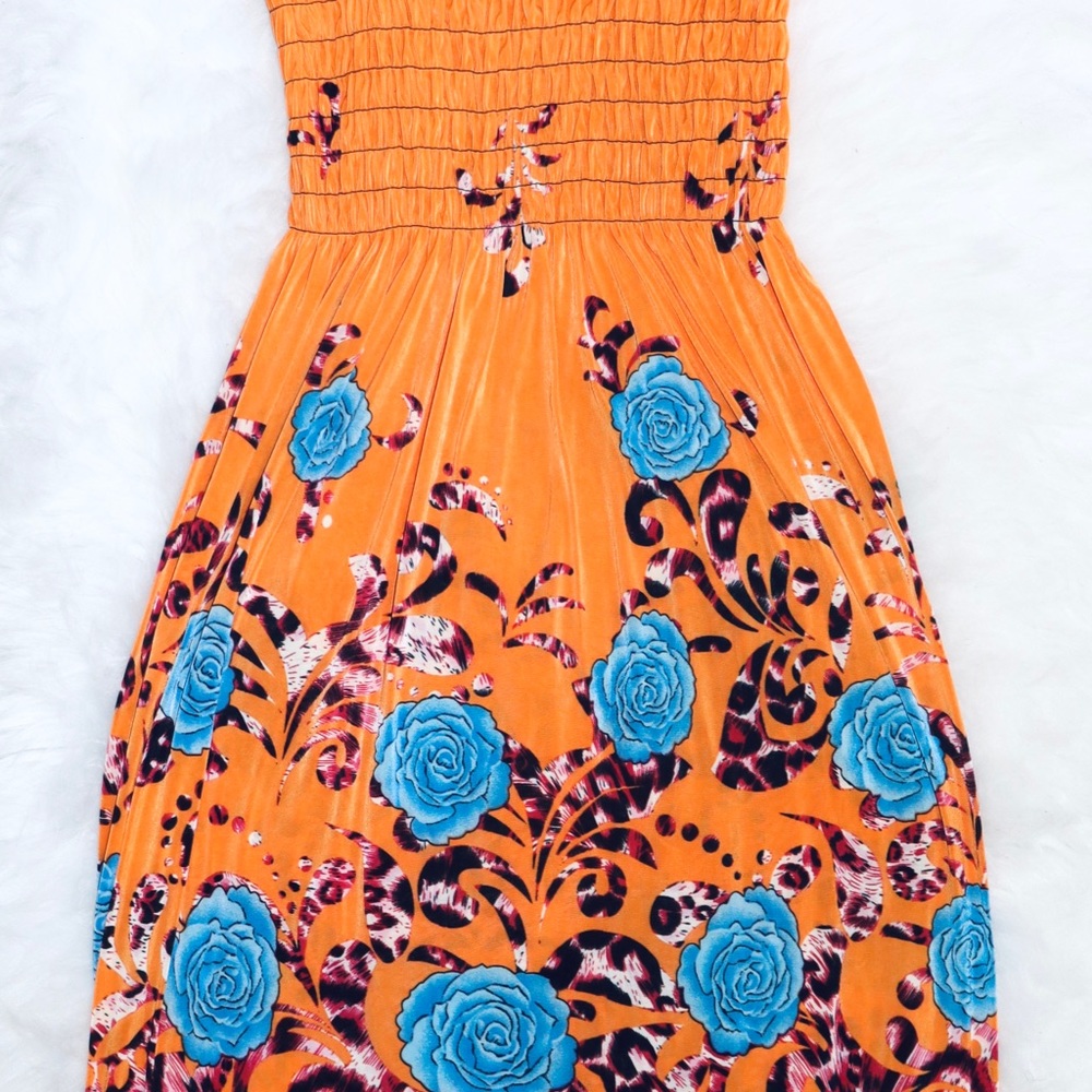 Floral Cheetah Print Dress